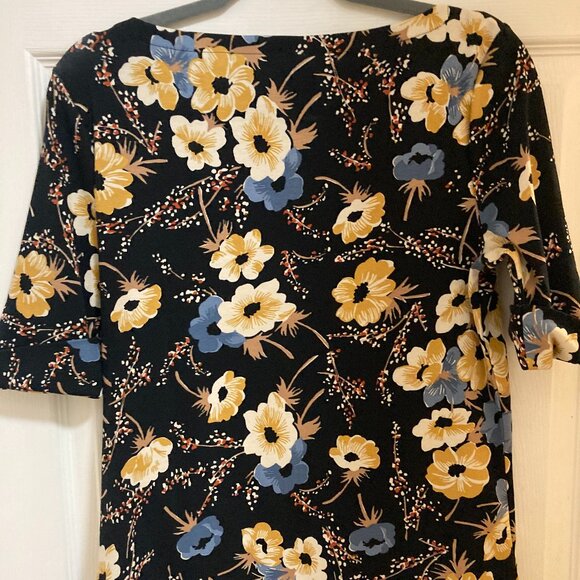 NEW Ralph Lauren Printed Boat-Neck Top PL - Picture 4 of 5